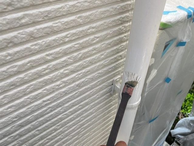 三木市の樋の中塗り